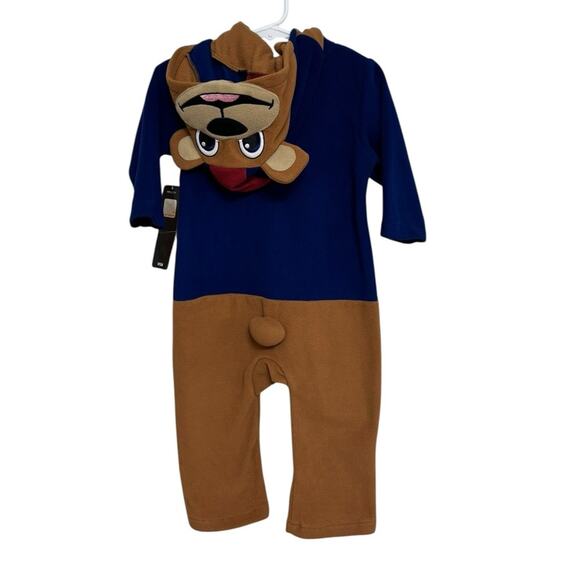 NWT Kids New York Giants Fleece Mascot Bear One Piece - Size 18M - Picture 2 of 6